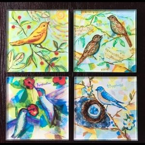Glass Coasters Set ~ Gift Idea